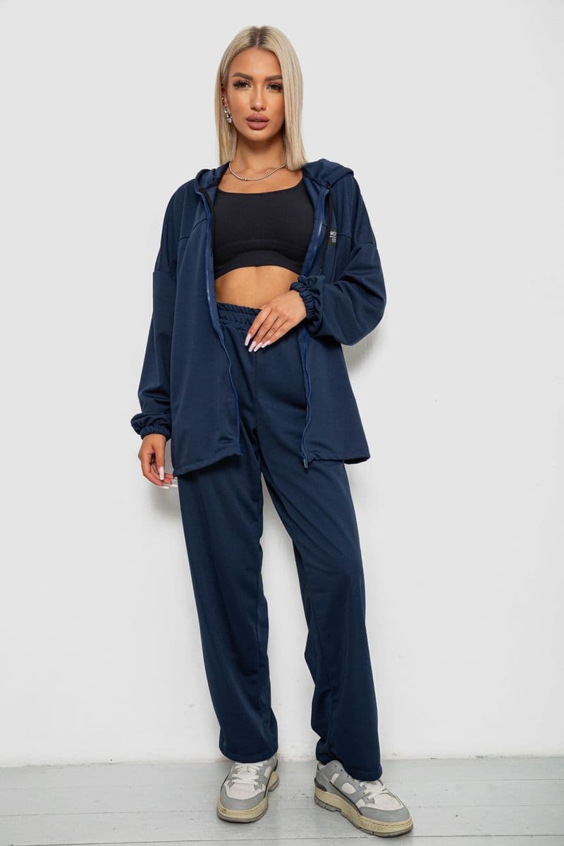 Спортивний костюм жіночий, колір темно-синій, 238R114-3 - зображення 1