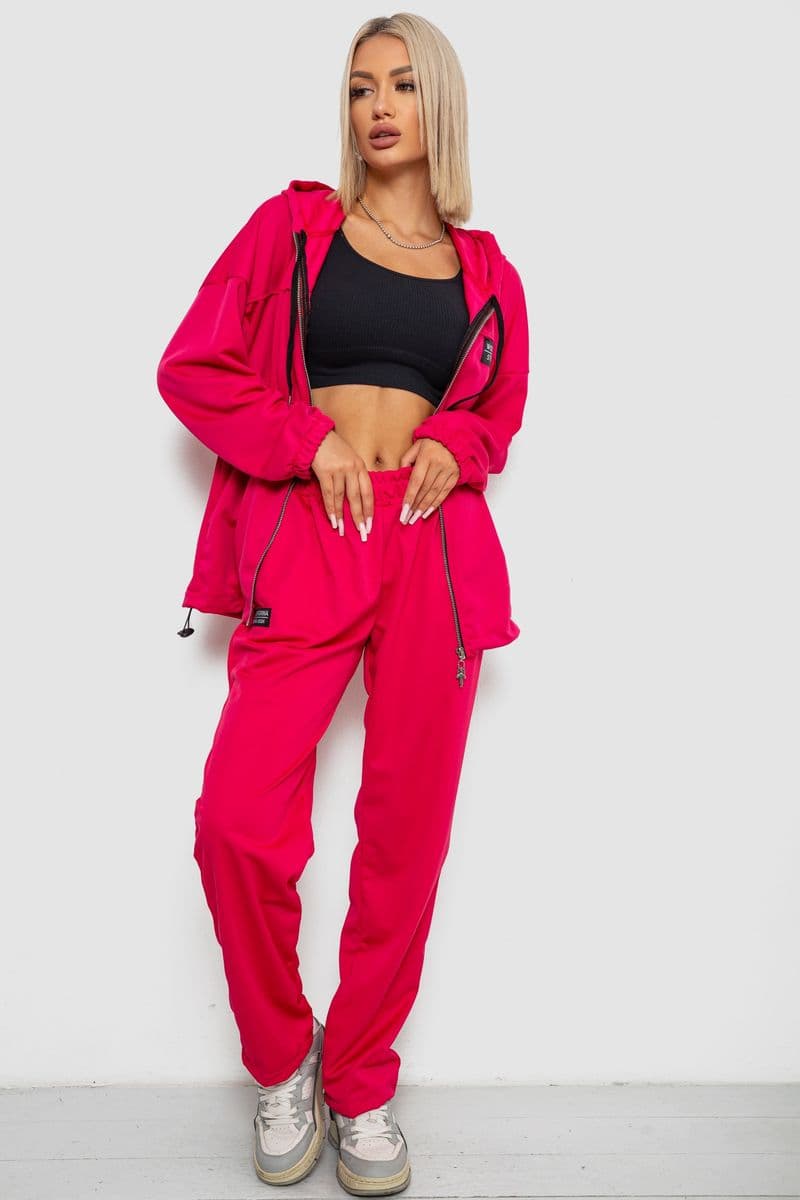 Спортивний костюм жіночий, колір малиновий, 238R114-4 - зображення 1