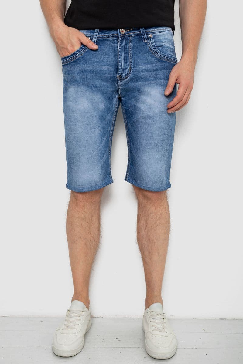 Шорти чоловічі джинсові, колір синій, 244RK7115 - зображення 1
