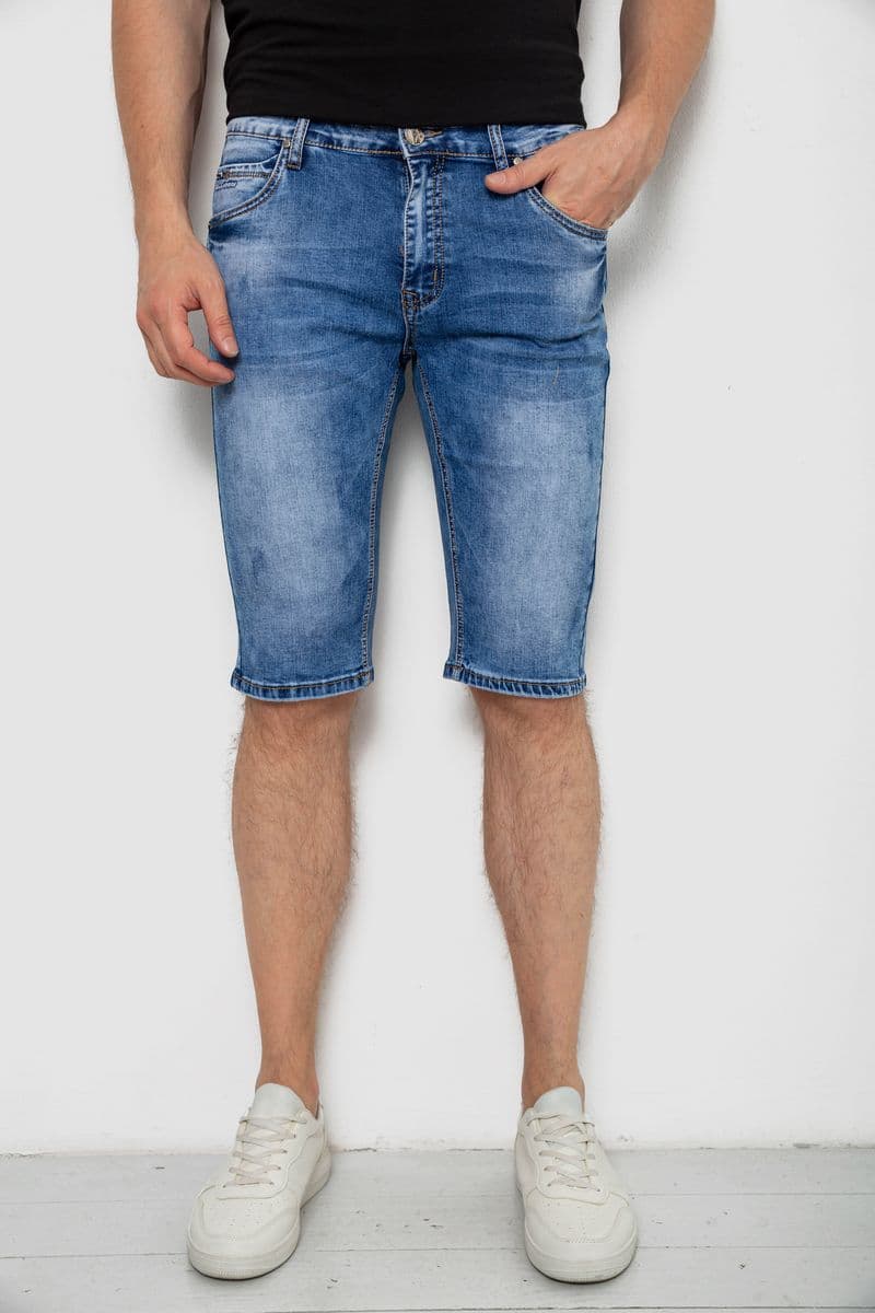 Шорти чоловічі джинсові, колір синій, 244RLS22-0209X - зображення 1