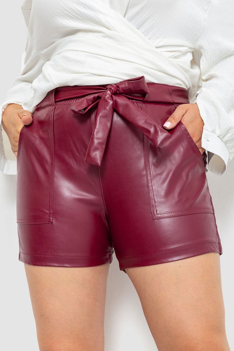 Шорти жіночі, колір вишневий, 102R295 - зображення 1
