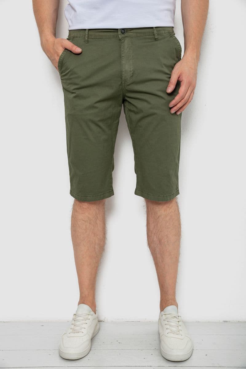 Шорти чоловічі, колір хакі, 244RLS24-0180 - зображення 1